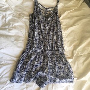 Patterned romper